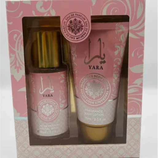 04 Punten.... Yara Pink setje+ Bodymist en Bodylotion