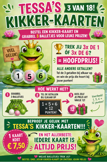 3 en 4 September !! Tessa's Kikker-Kaarten
